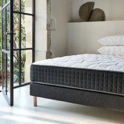 alinea Sommier 140X200 Cm*Sommier tapissier 140x200cm - anthracite Gris