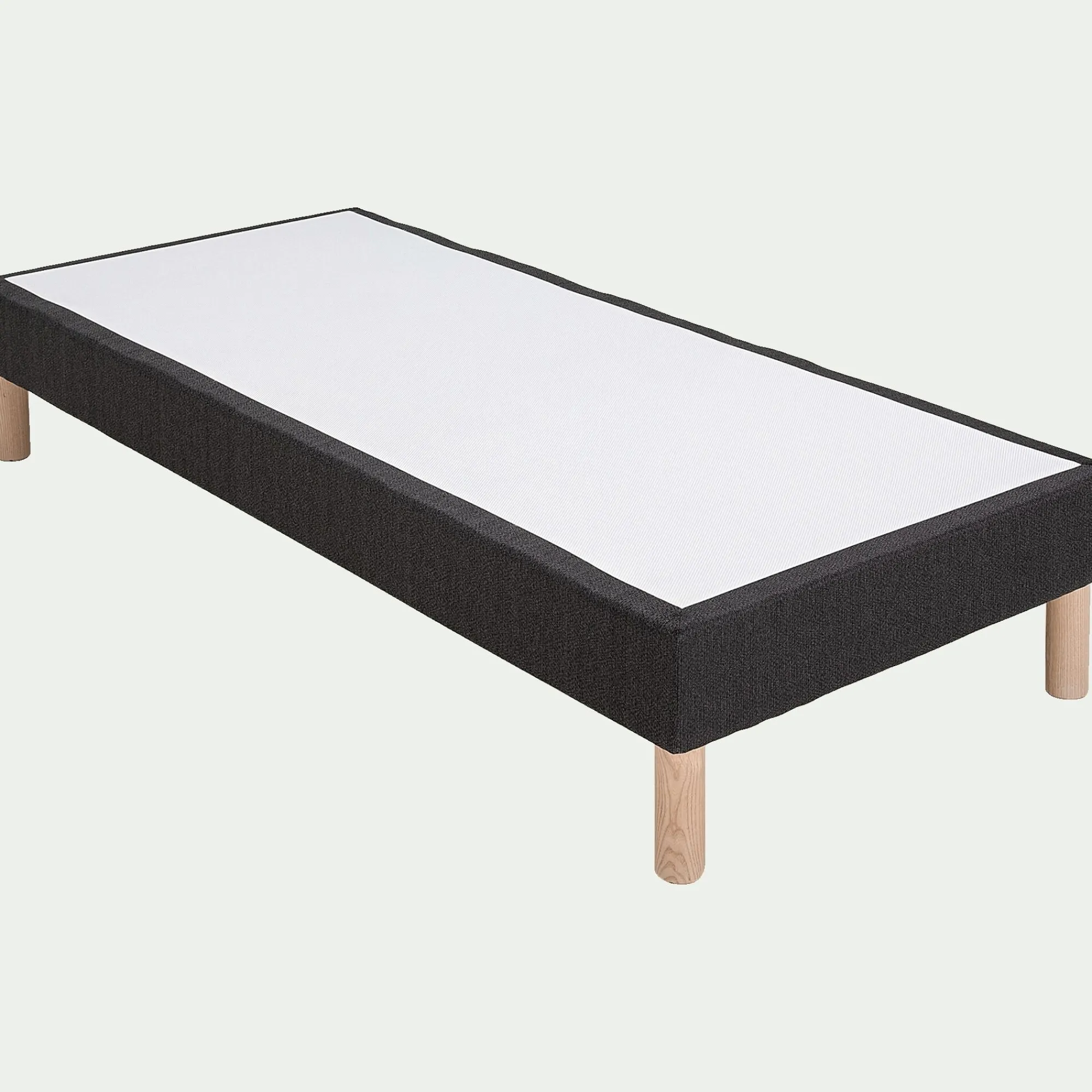 alinea Sommier 180X200 Cm*Sommier tapissier 90x200cm anthracite Gris
