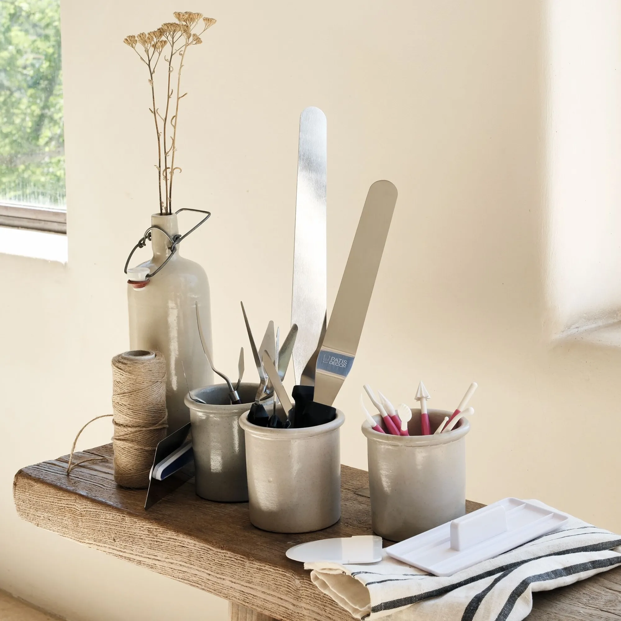 alinea Ustensile Pour Pâtisserie*Spatule coudée en inox L25cm - Argenté