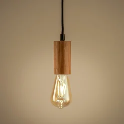 alinea Lustre De Salle À Manger|Lustre*Suspension décorative en bois de chêne - l5xH120cm Naturel