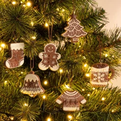 alinea Suspension De Noël*Suspension de Noël biscuit H6,5cm - (modèle aléatoire) Marron