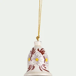 alinea Suspension De Noël*Suspension de Noël cloche peinte à la main - Beige