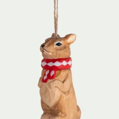 alinea Suspension De Noël*Suspension de Noël écureuil en bois H8,5cm - Naturel