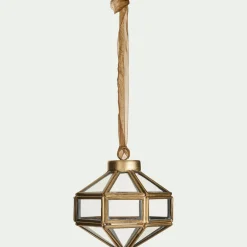 alinea Suspension De Noël*Suspension de Noël diamant en verre H9cm - Doré