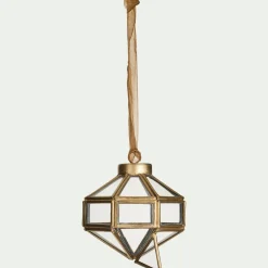 alinea Suspension De Noël*Suspension de Noël diamant en verre H9cm - Doré