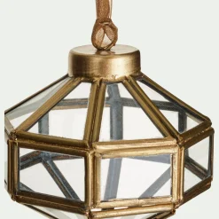 alinea Suspension De Noël*Suspension de Noël diamant en verre H9cm - Doré