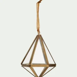 alinea Suspension De Noël*Suspension de Noël diamant en verre H11cm - Doré