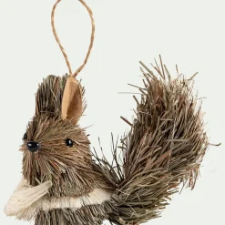 alinea Suspension De Noël*Suspension de Noël en herbe forme animale H5cm - Naturel