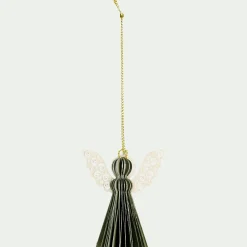 alinea Suspension De Noël*Suspension de Noël en papier H6cm - (modèle aléatoire) Doré