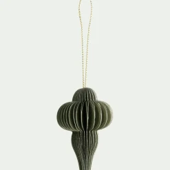 alinea Suspension De Noël*Suspension de Noël en papier H6cm - (modèle aléatoire) Doré