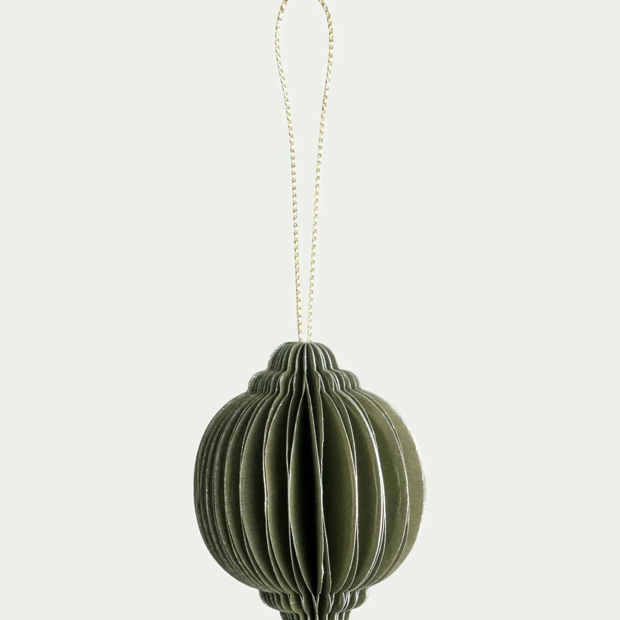 alinea Suspension De Noël*Suspension de Noël en papier H6cm - (modèle aléatoire) Doré
