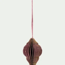 alinea Suspension De Noël*Suspension de Noël en papier H8cm - prune Rouge
