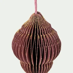 alinea Suspension De Noël*Suspension de Noël en papier H8cm - prune Rouge