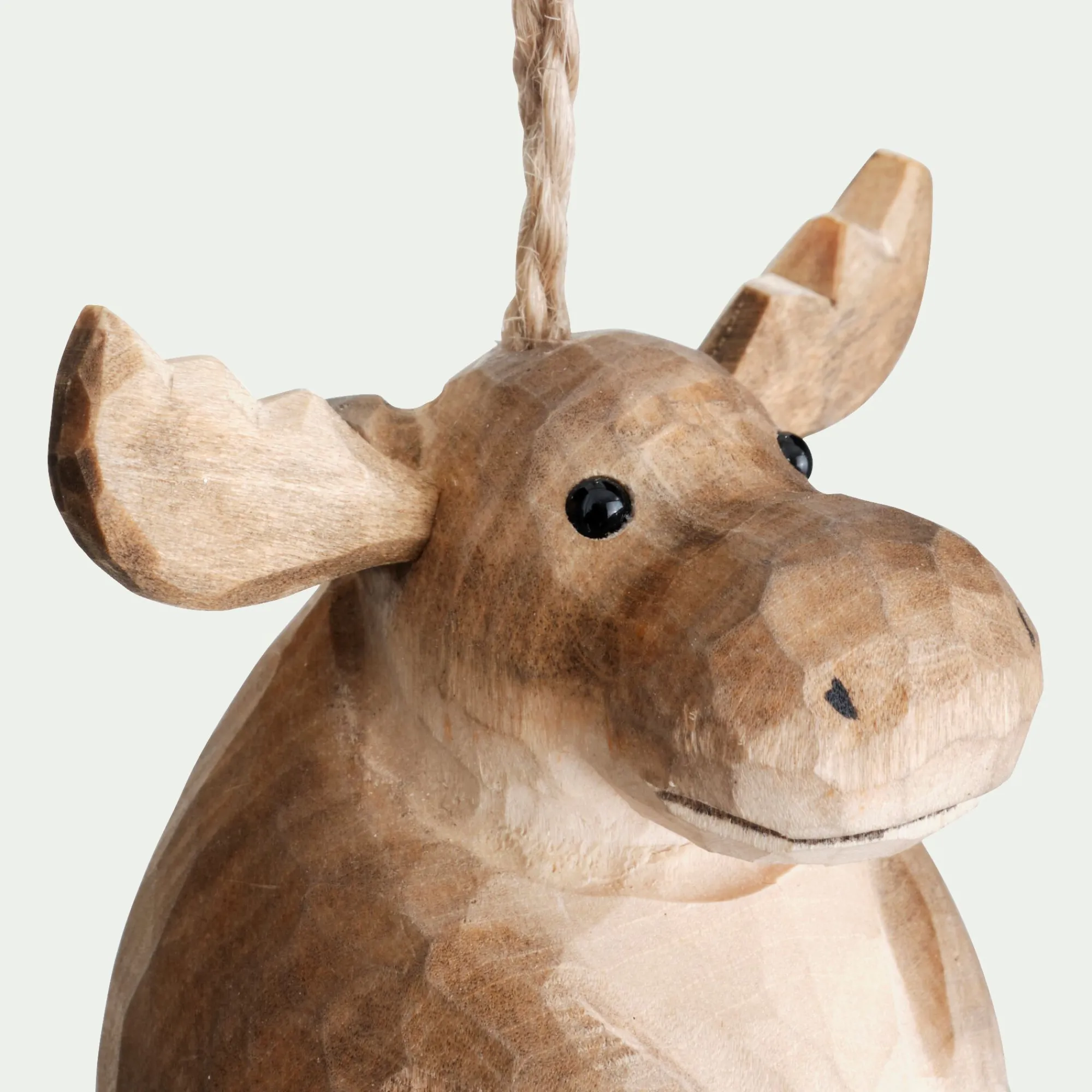 alinea Suspension De Noël*Suspension de Noël élan en bois H8cm - Marron