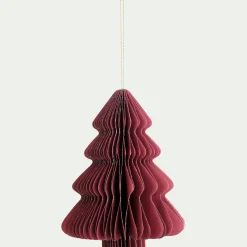 alinea Suspension De Noël*Suspension de Noël sapin en papier H8cm - Rouge