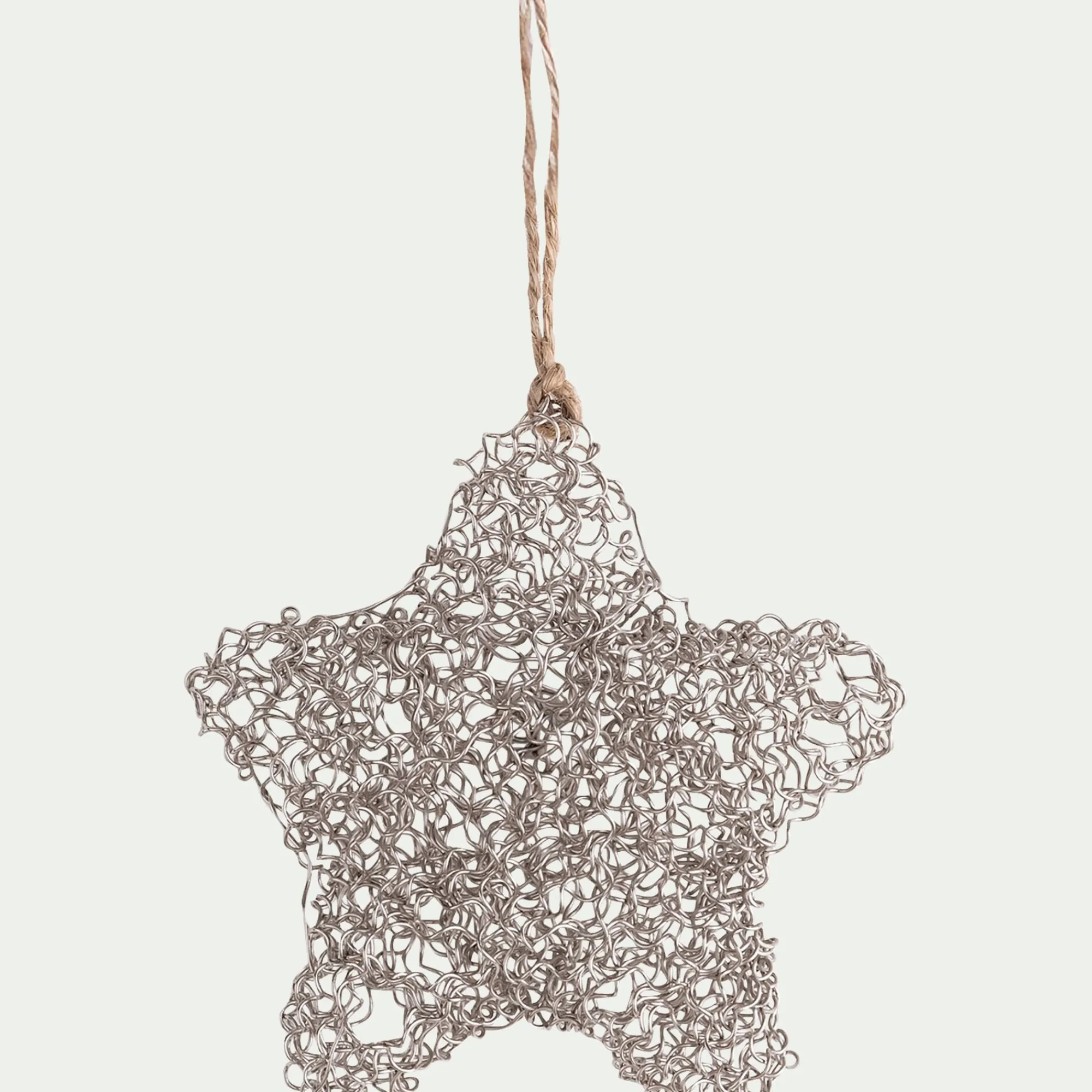 alinea Suspension De Noël*Suspension de Noël étoile en fil métallisé argent Argenté