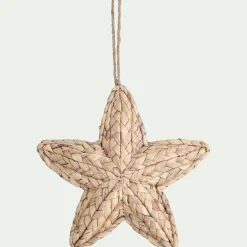 alinea Suspension De Noël*Suspension de Noël étoile en jacinthe d'eau H21cm - Naturel