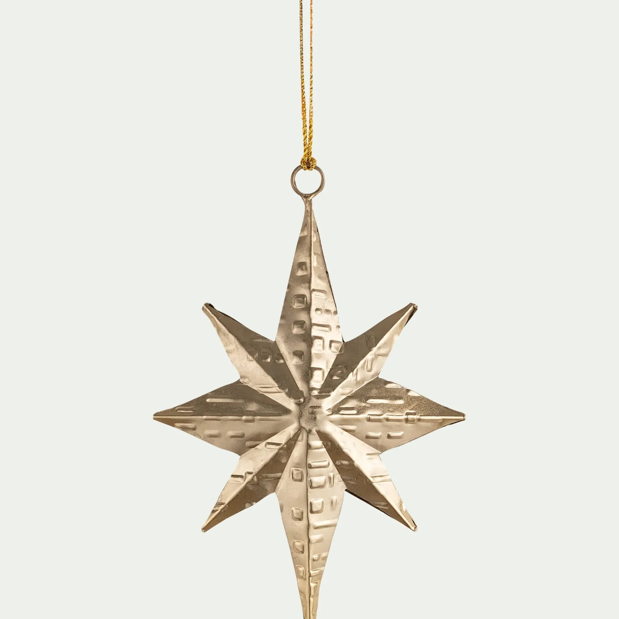 alinea Suspension De Noël*Suspension de Noël étoile métallisée H17cm - Doré
