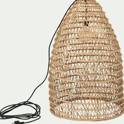 alinea Luminaire Exterieur|Lampe Et Lampadaire D'Extérieur*Suspension extérieure électrifiée en fibre de palmier D45xH80cm - Naturel
