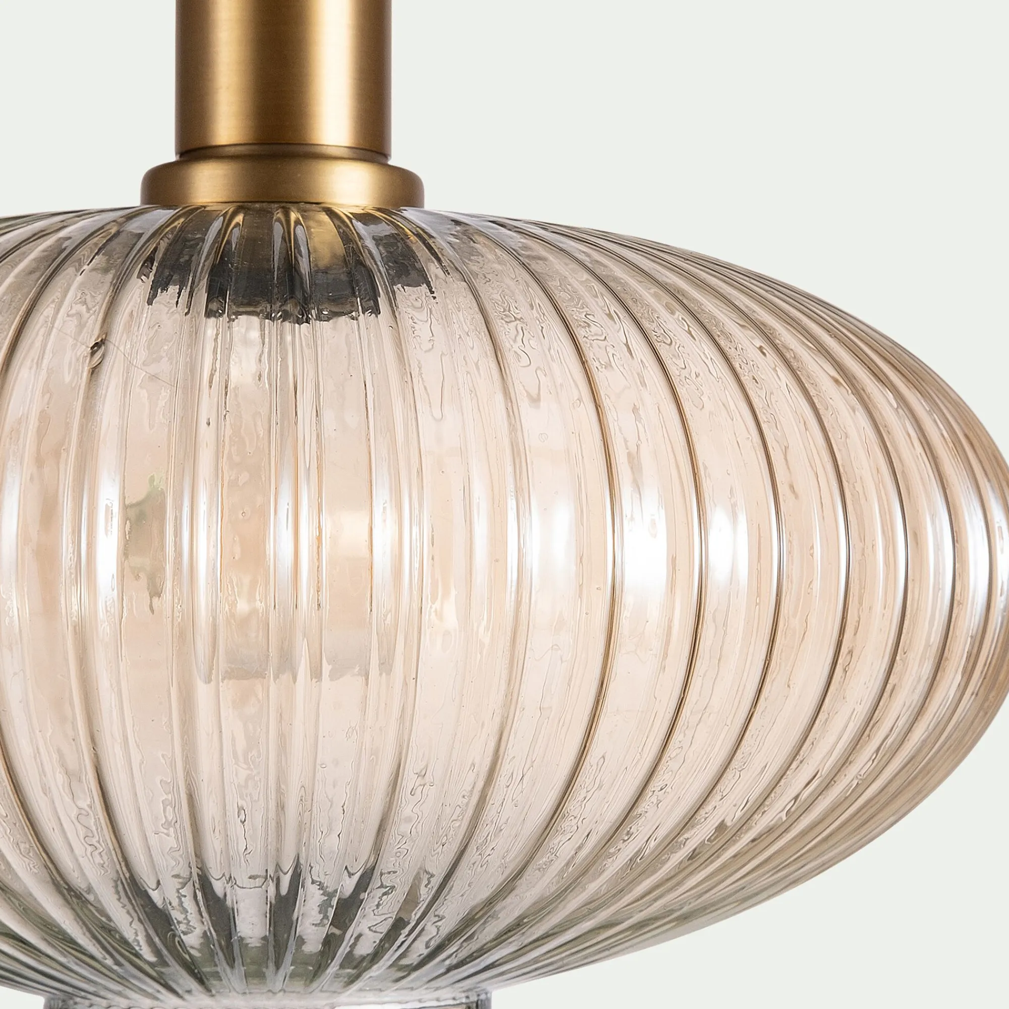 alinea Lustre De Salle À Manger|Lustre*Suspension électrifié en métal et verre D30cm - Doré