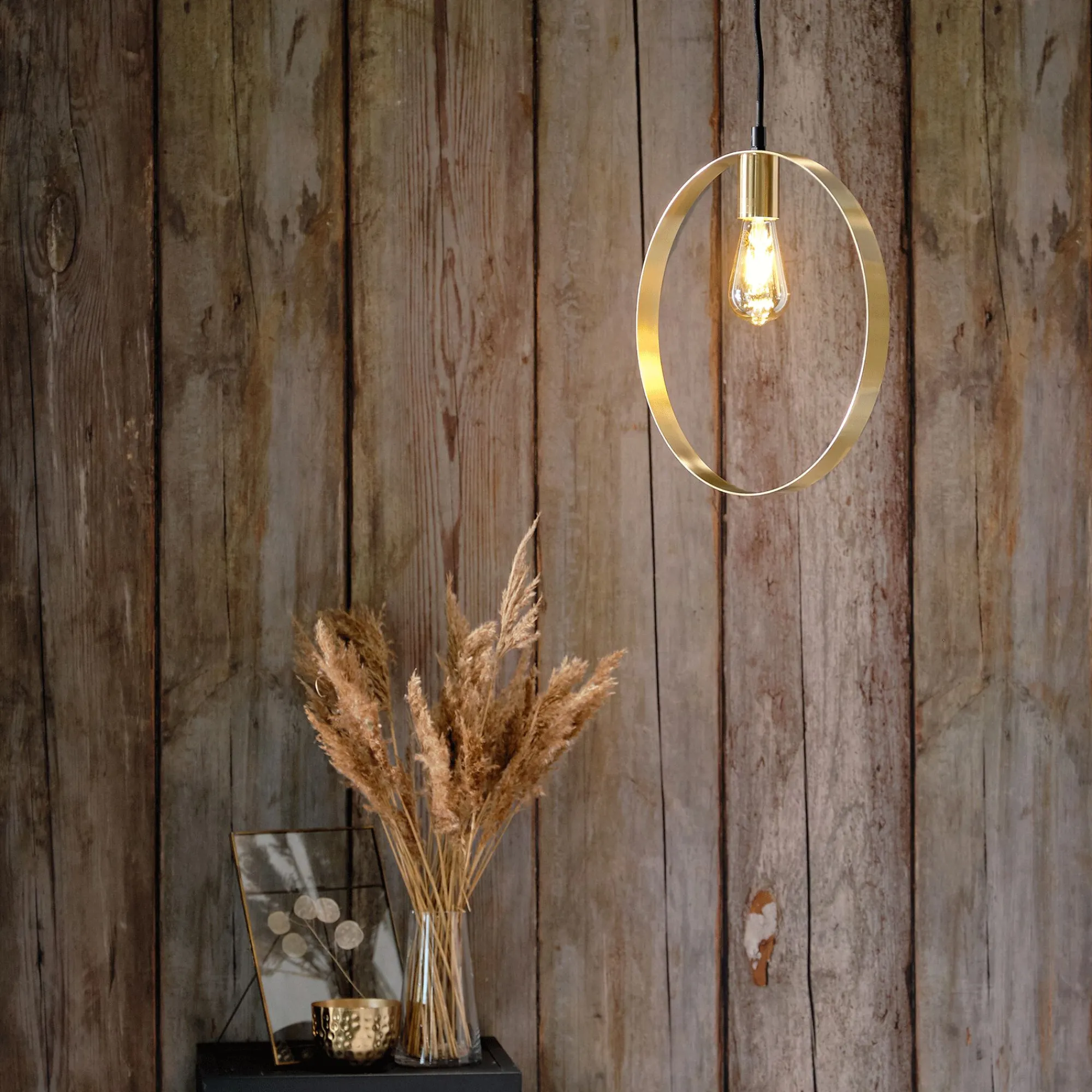 alinea Lustre De Salle À Manger|Lustre*Suspension électrifiée cylindrique E27 en acier D35cm - Doré