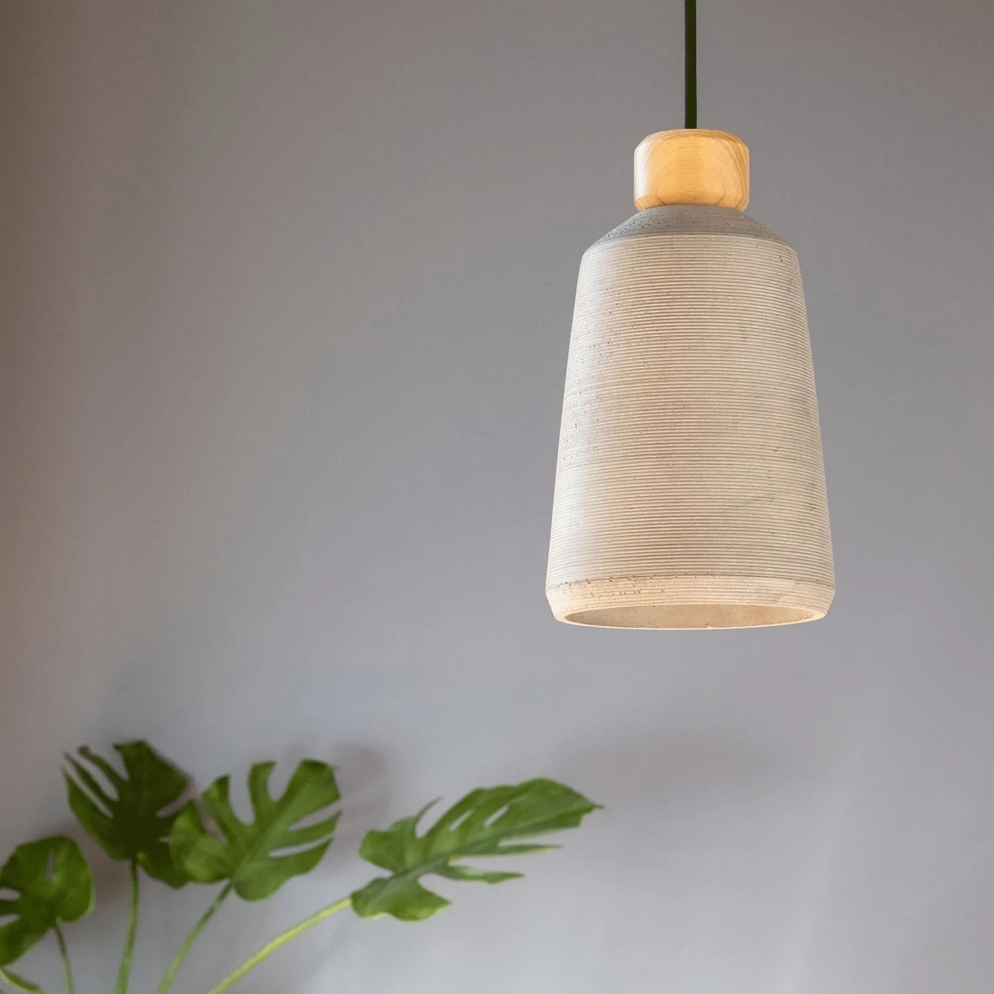 alinea Lustre De Salle À Manger|Lustre*Suspension électrifiée E27 en ciment H27,70cm - Gris