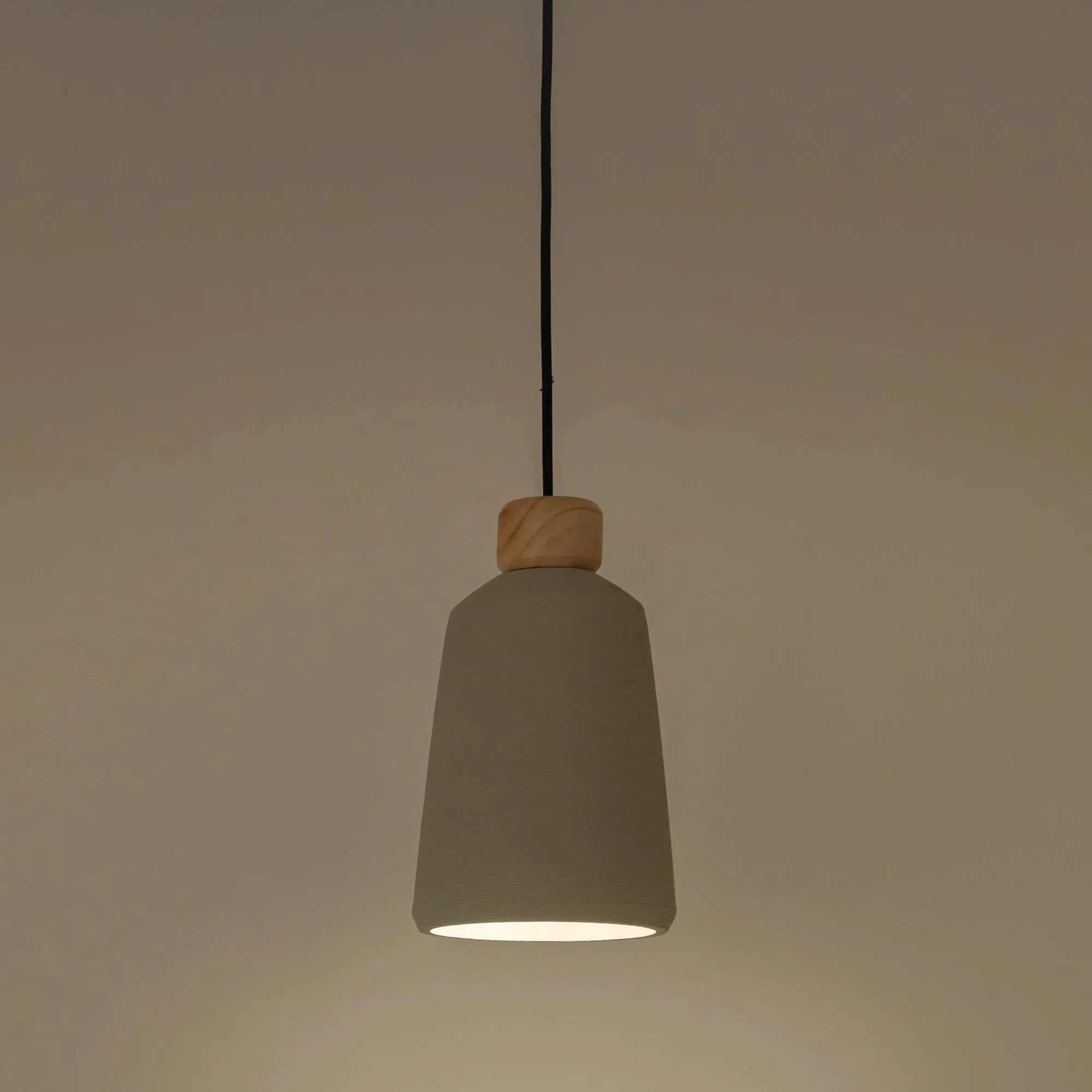 alinea Lustre De Salle À Manger|Lustre*Suspension électrifiée E27 en ciment H27,70cm - Gris