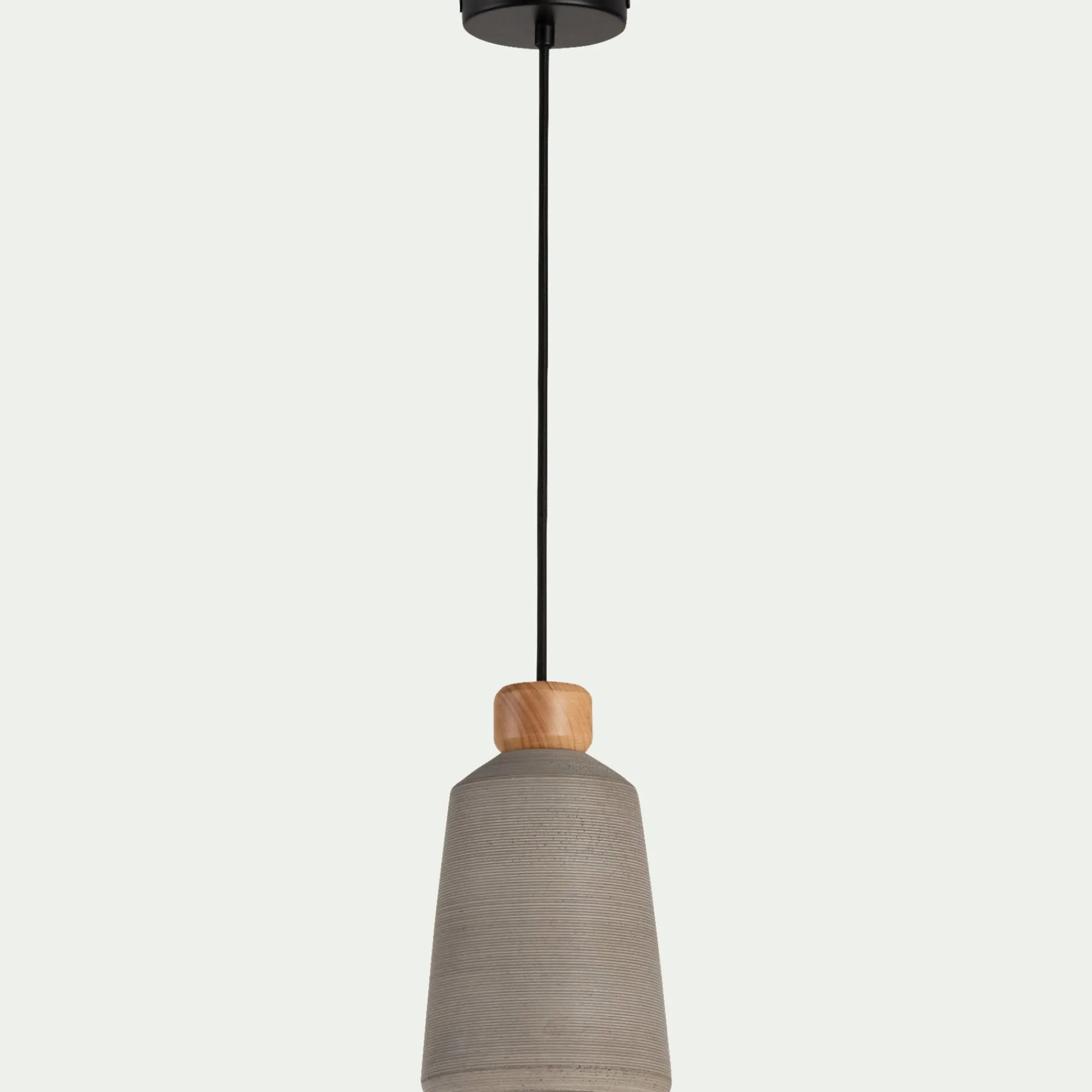 alinea Lustre De Salle À Manger|Lustre*Suspension électrifiée E27 en ciment H27,70cm - Gris