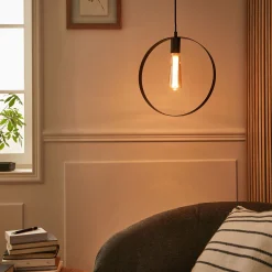 alinea Lustre De Salle À Manger|Lustre*Suspension électrifiée en acier h105cm - Noir