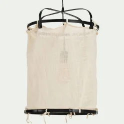 alinea Lustre|Suspension Électrifiée*Suspension électrifiée en bambou et en coton D35cm - Noir