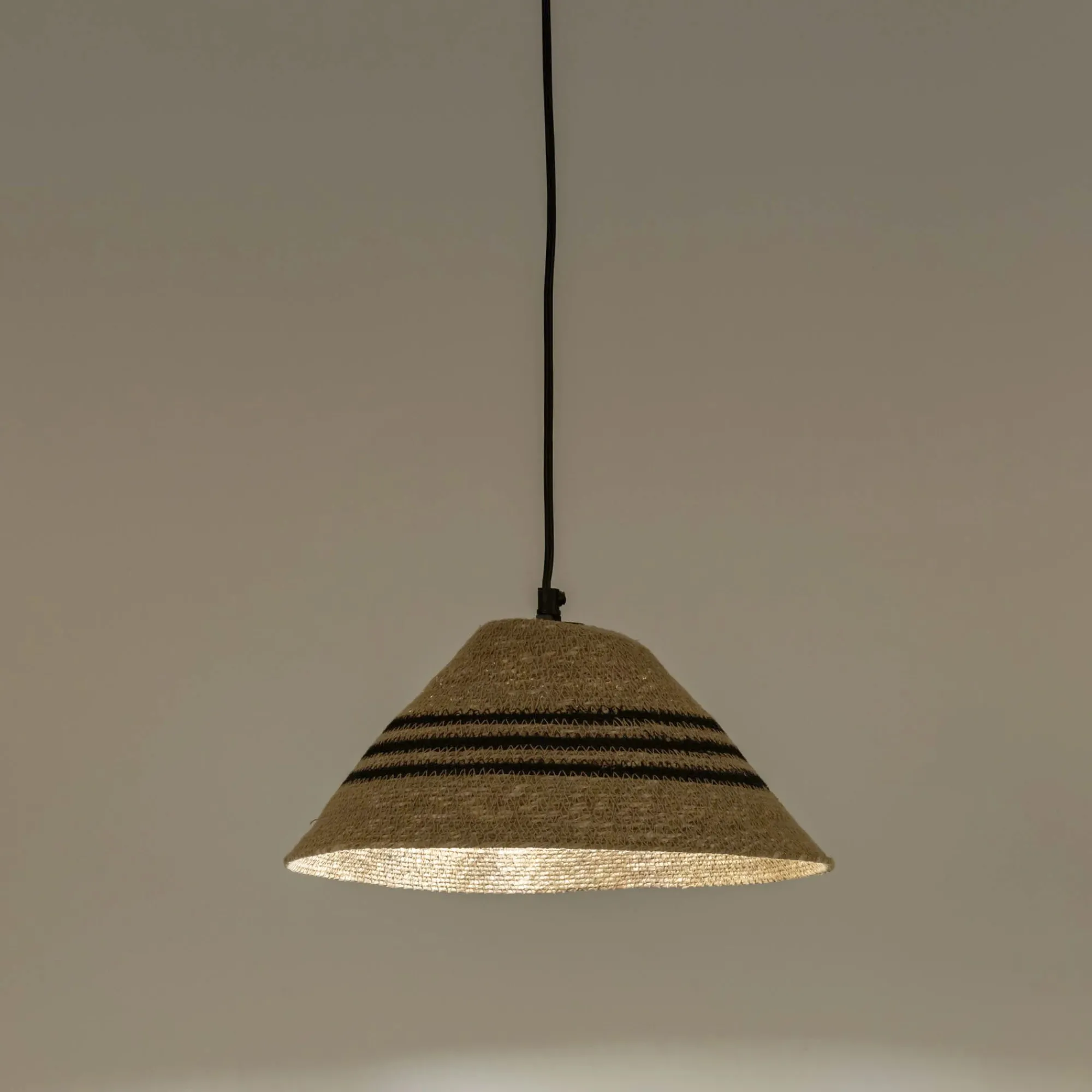 alinea Suspension Naturelle|Suspension Électrifiée*Suspension électrifiée en jonc de mer D32cm - Naturel