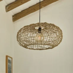 alinea Suspension Naturelle|Suspension Électrifiée*Suspension électrifiée en jute D60xH30cm - Naturel