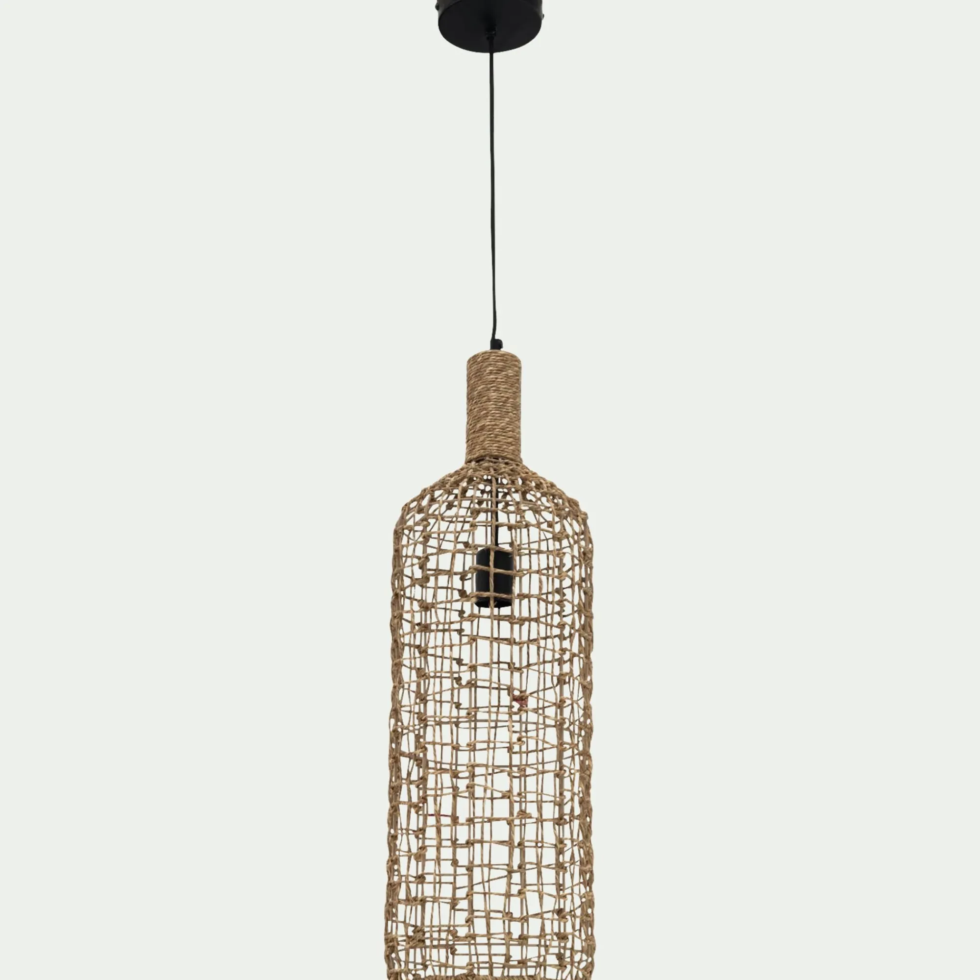 alinea Suspension Naturelle|Suspension Électrifiée*Suspension électrifiée en jute D20xH74cm - Naturel