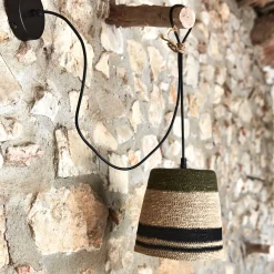 alinea Suspension Naturelle|Suspension Électrifiée*Suspension électrifiée en jonc de mer D14cm - Naturel