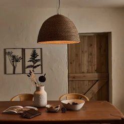 alinea Suspension Naturelle|Suspension Électrifiée*Suspension électrifiée en rotin D60cm - Naturel