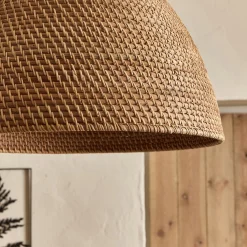 alinea Suspension Naturelle|Suspension Électrifiée*Suspension électrifiée en rotin D60cm - Naturel