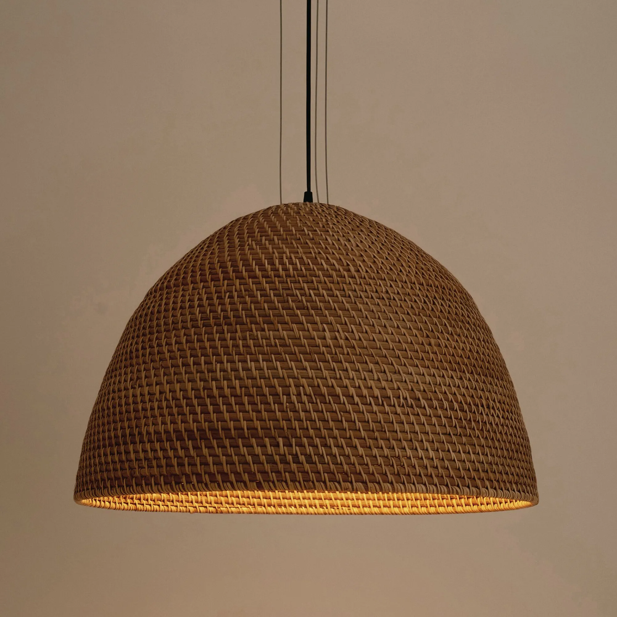 alinea Suspension Naturelle|Suspension Électrifiée*Suspension électrifiée en rotin D60cm - Naturel
