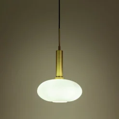 alinea Suspension Électrifiée*Suspension électrifiée en verre opalin D30cm - Blanc