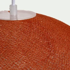 alinea Suspension Électrifiée*Suspension électrifiée globe en tissu D38cm - cuivre tanné Rouge