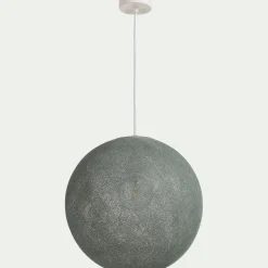alinea Suspension Électrifiée*Suspension électrifiée globe en tissu D38cm - de gris Vert