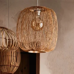 alinea Lustre De Salle À Manger|Lustre*Suspension non électrifiée en bambou D35cm - Naturel