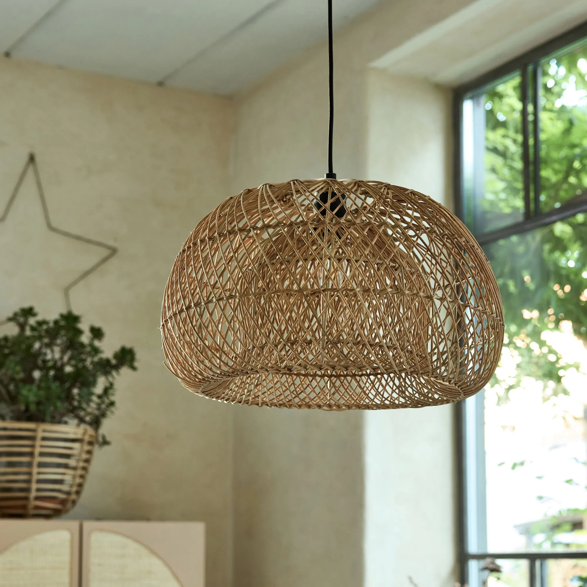 alinea Suspension Naturelle|Suspension Non-Électrifiée*Suspension non électrifiée en rotin D50cm - Naturel