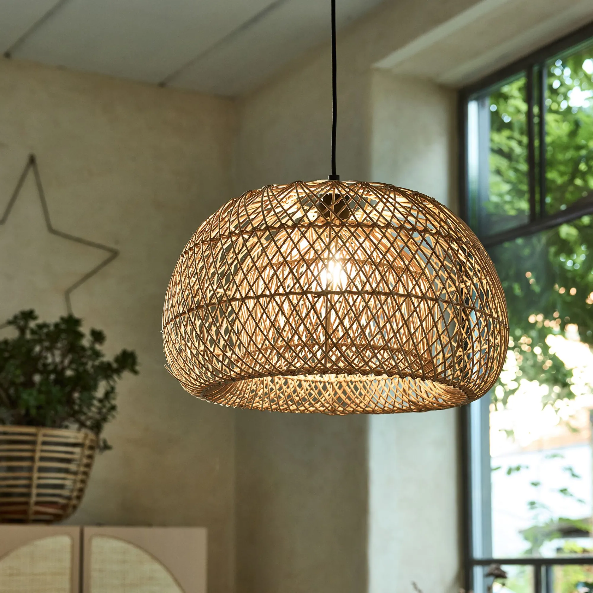 alinea Suspension Naturelle|Suspension Non-Électrifiée*Suspension non électrifiée en rotin D50cm - Naturel