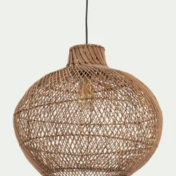 alinea Lustre De Salle À Manger|Suspension Naturelle*Suspension non électrifiée en rotin et fer - D46cm Naturel