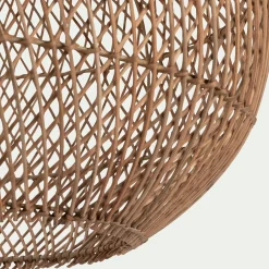 alinea Lustre De Salle À Manger|Suspension Naturelle*Suspension non électrifiée en rotin et fer - D46cm Naturel