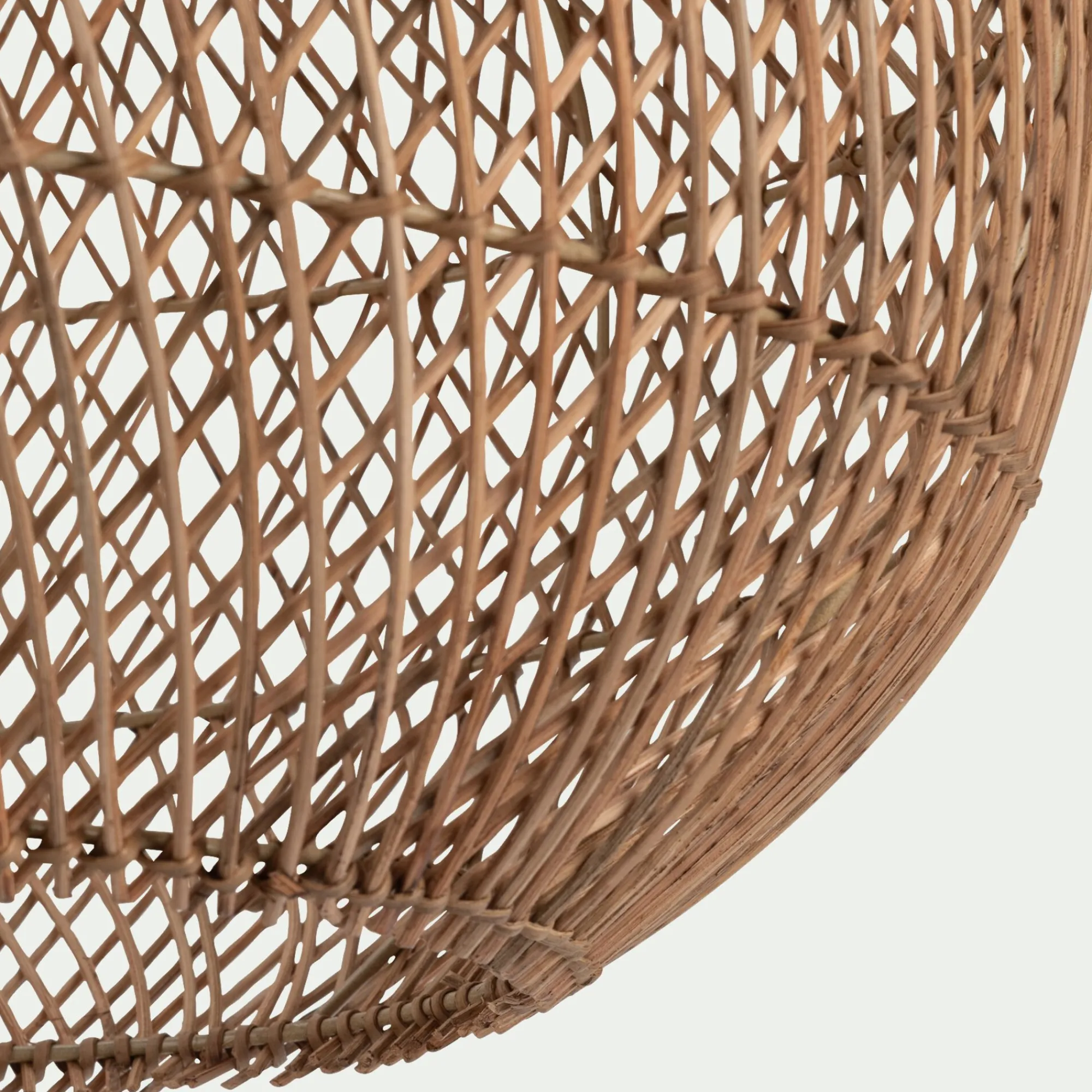 alinea Lustre De Salle À Manger|Suspension Naturelle*Suspension non électrifiée en rotin et fer - D46cm Naturel