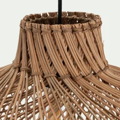 alinea Lustre De Salle À Manger|Suspension Naturelle*Suspension non électrifiée en rotin et fer - D46cm Naturel