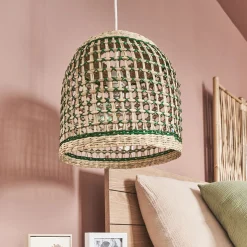 alinea Lustre De Salle À Manger|Lustre*Suspension non électrifiée en jonc de mer D33cm - Naturel