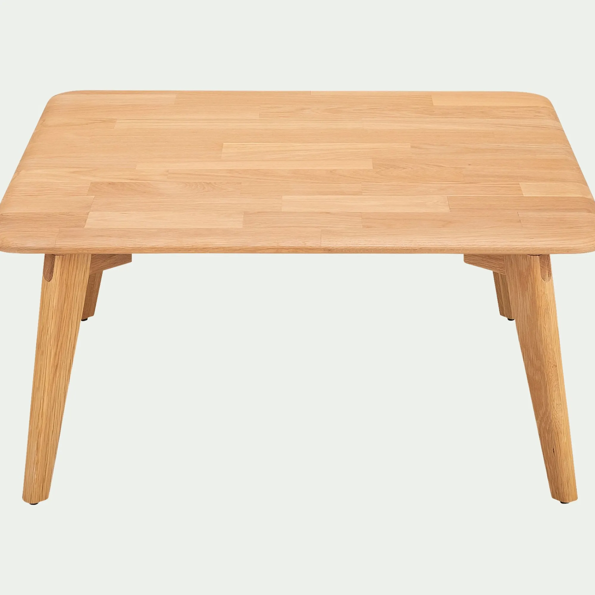 alinea Table Basse*Table basse carrée en chêne massif - L75xl75xH35cm Bois clair