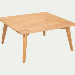 alinea Table Basse*Table basse carrée en chêne massif - L75xl75xH35cm Bois clair